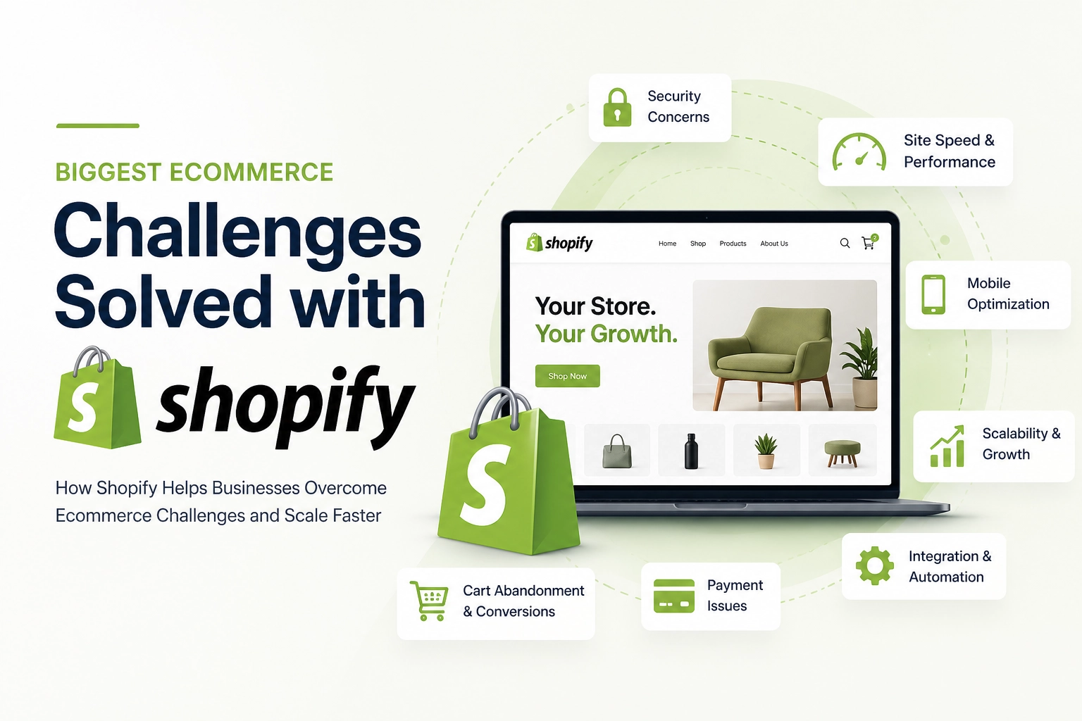 Biggest eCommerce Challenges Solved with Shopify