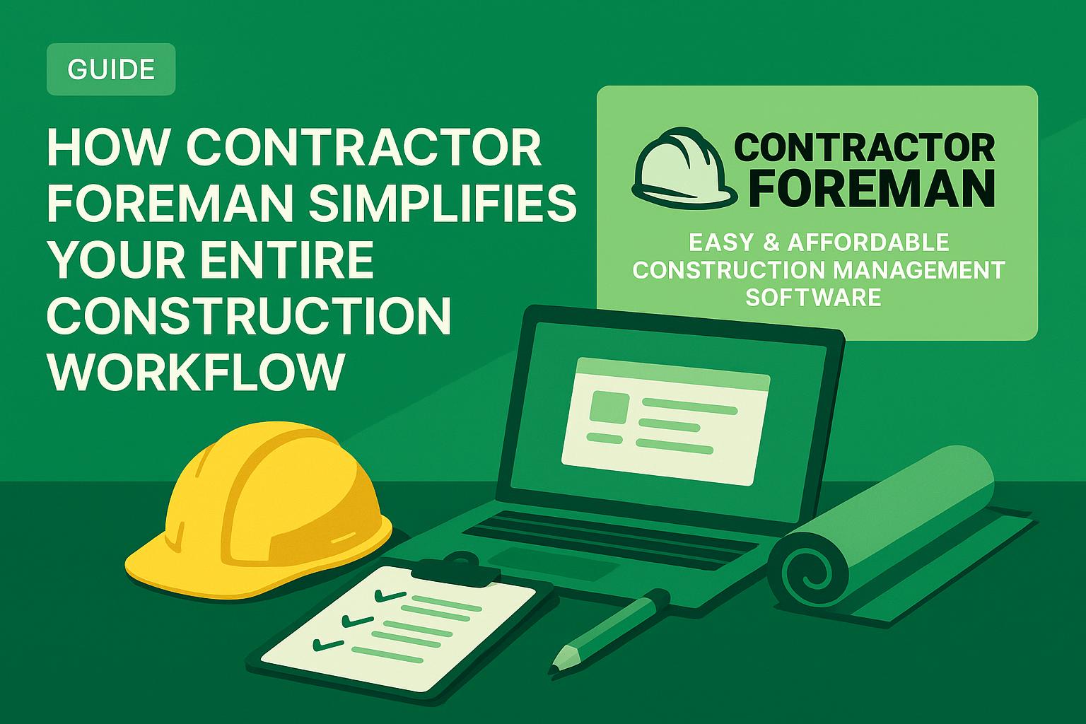 How Contractor Foreman Simplifies Your Entire Construction Workflow